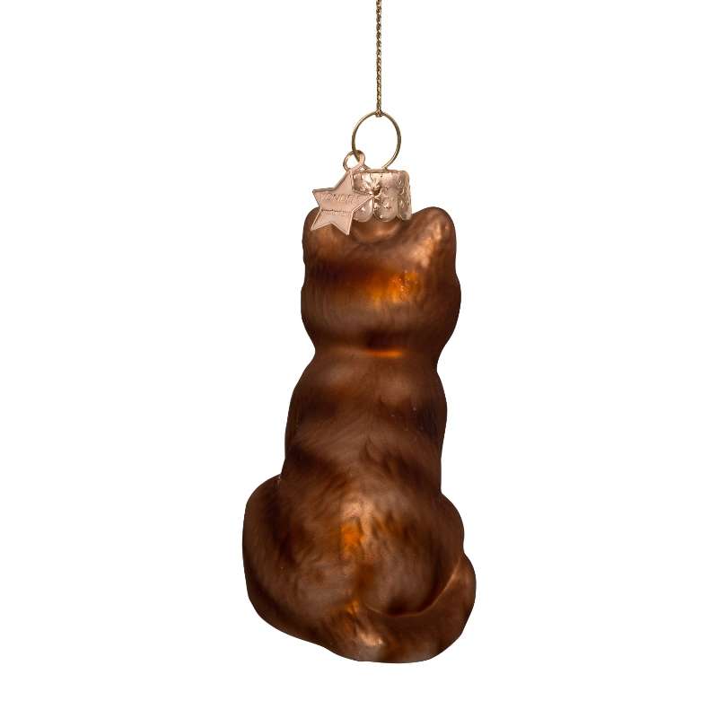 Kerst Ornament Kat Rood - Vondels