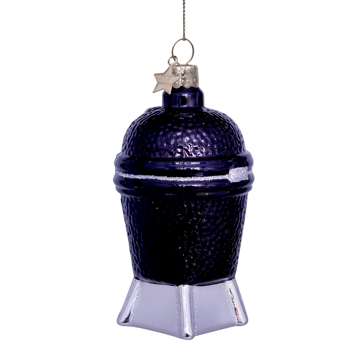 Kerst Ornament Kamado BBQ Zwart - Vondels