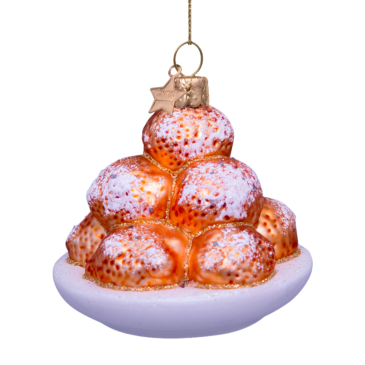 Kerst Ornament Oliebollen - Vondels