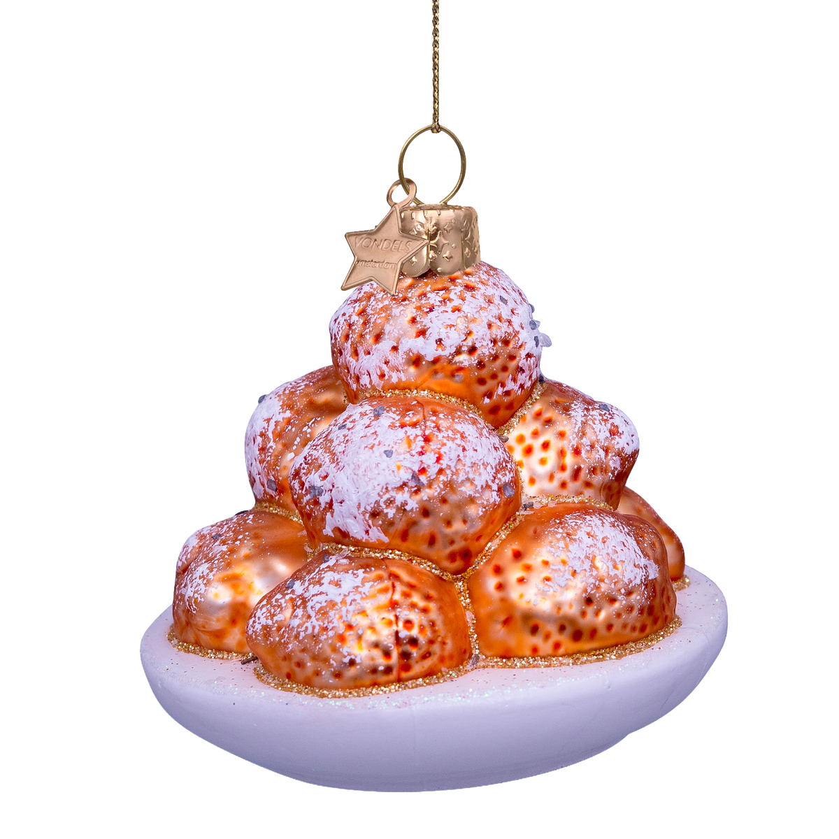 Kerst Ornament Oliebollen - Vondels