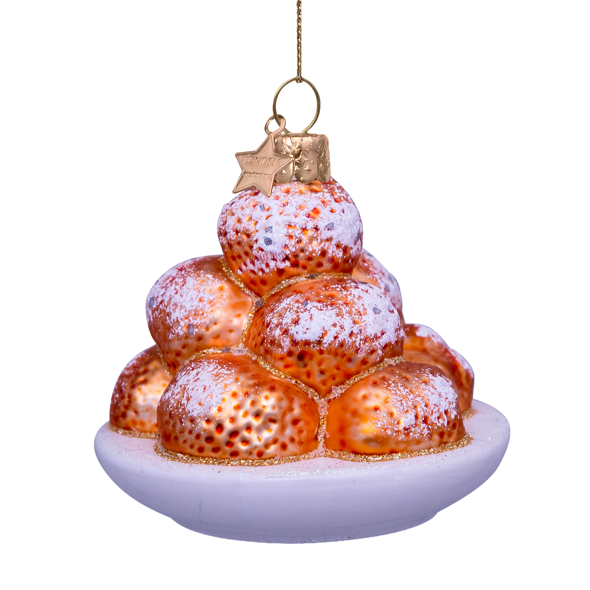 Kerst Ornament Oliebollen - Vondels