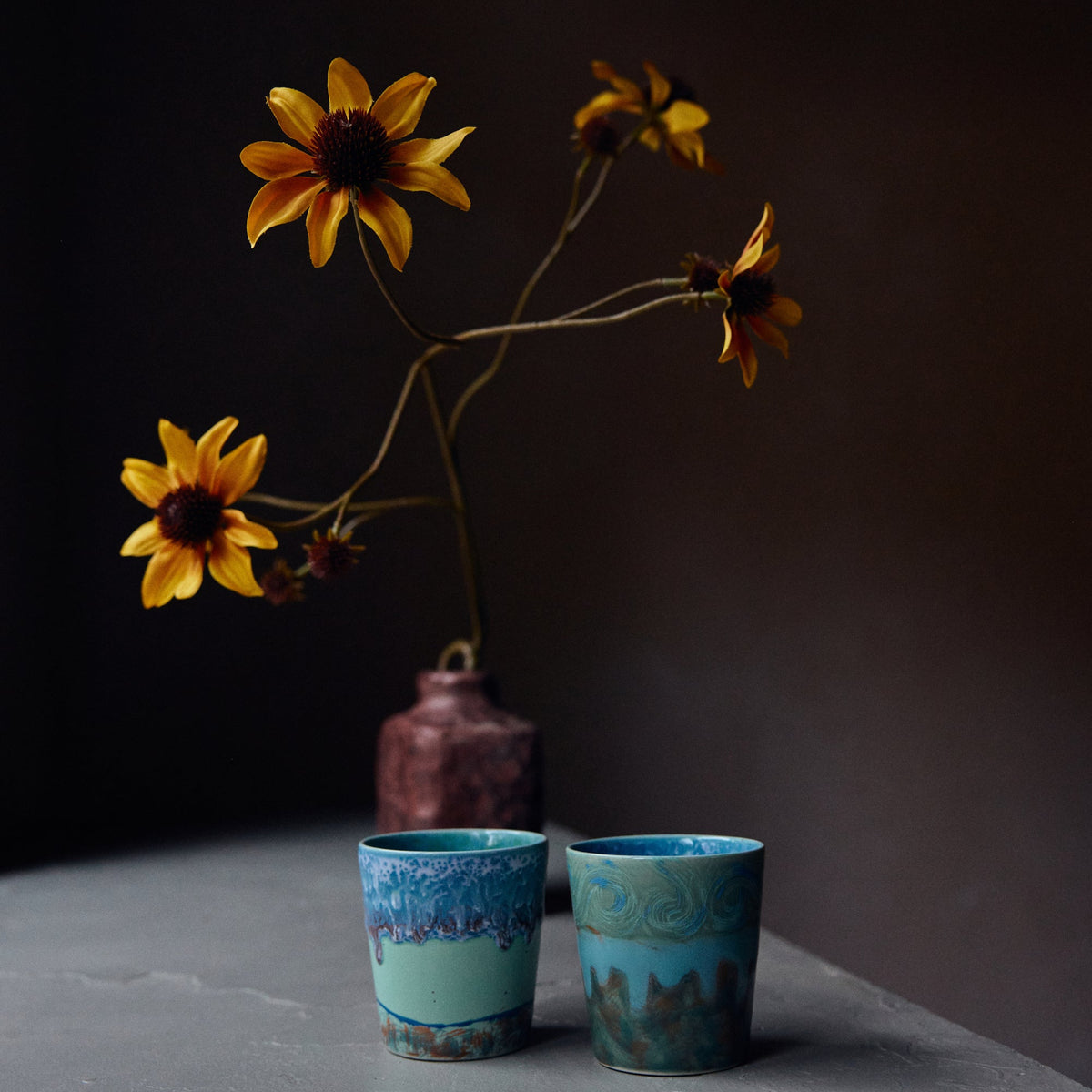 Mugs Lungo Van Gogh Self Portrait - HKliving (Set of 2)