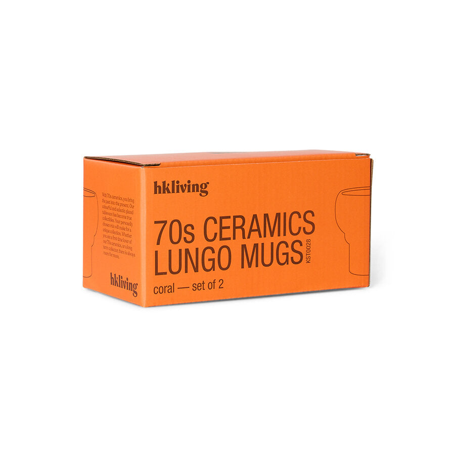 Tassen Lungo Coral - HKliving (2er-Set)