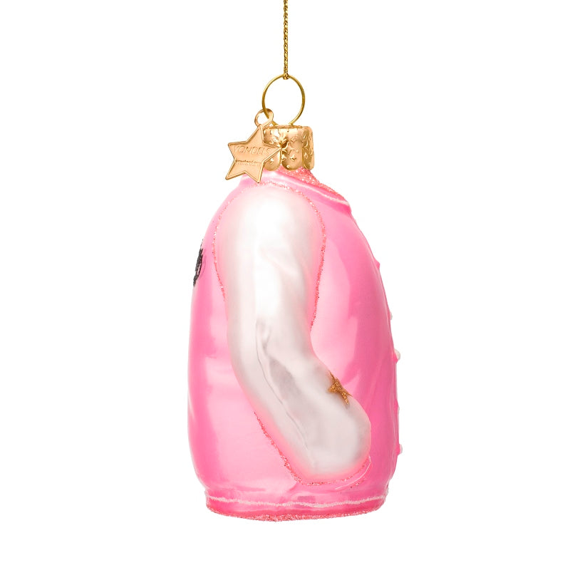 Weihnachtsornament Bomberjacke Rosa – Vondels