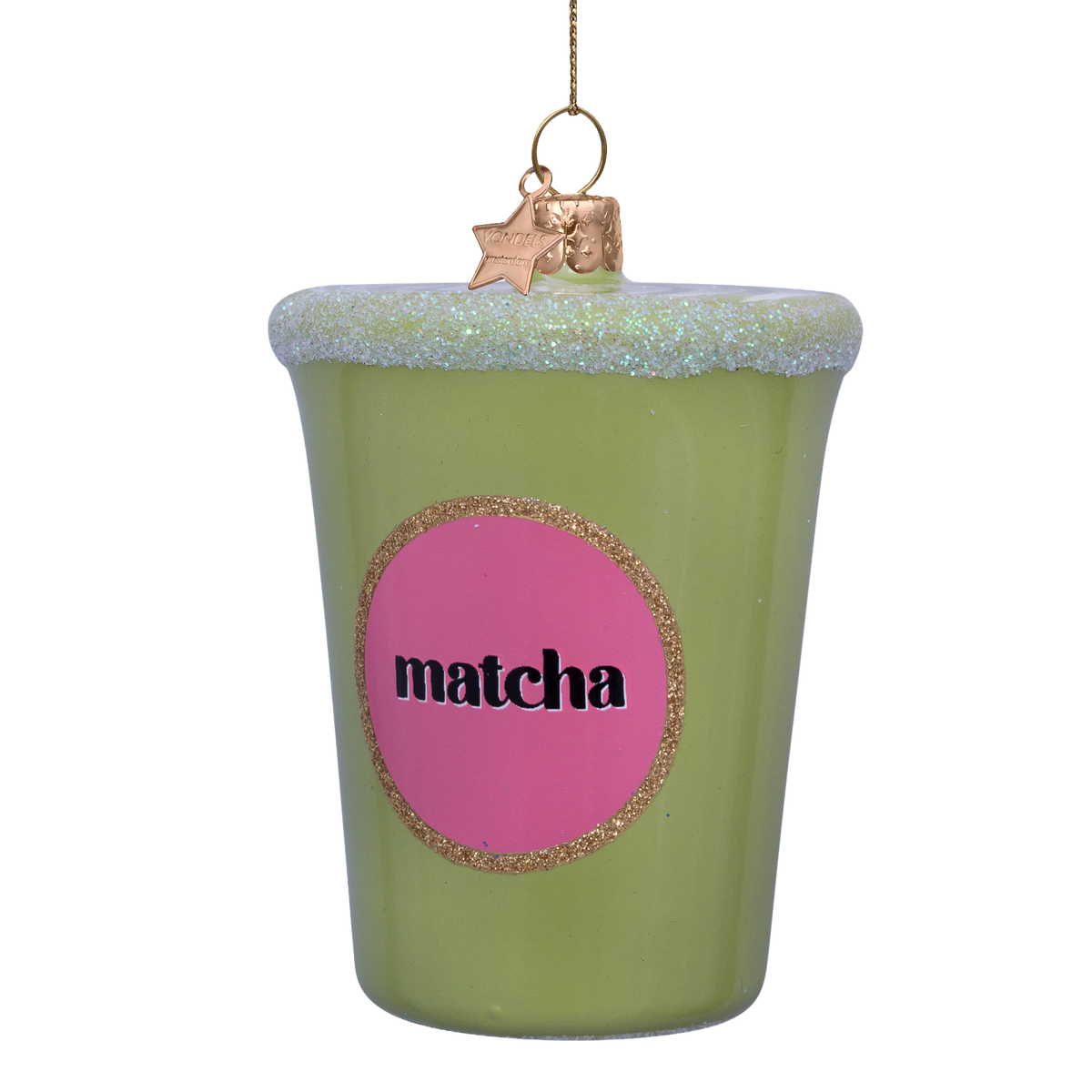 Kerst Ornament Mango Iced Matcha - Vondels