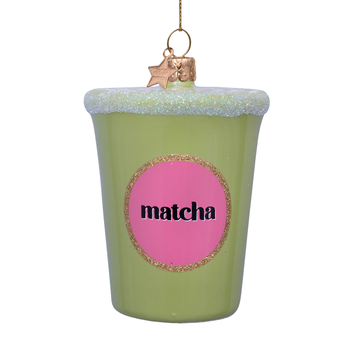 Kerst Ornament Mango Iced Matcha - Vondels