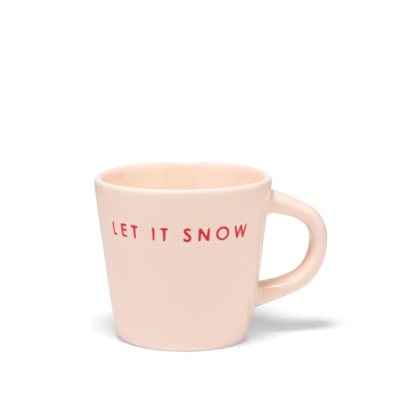 Espressotasse Mokje Let It Snow Ecru – Vondels