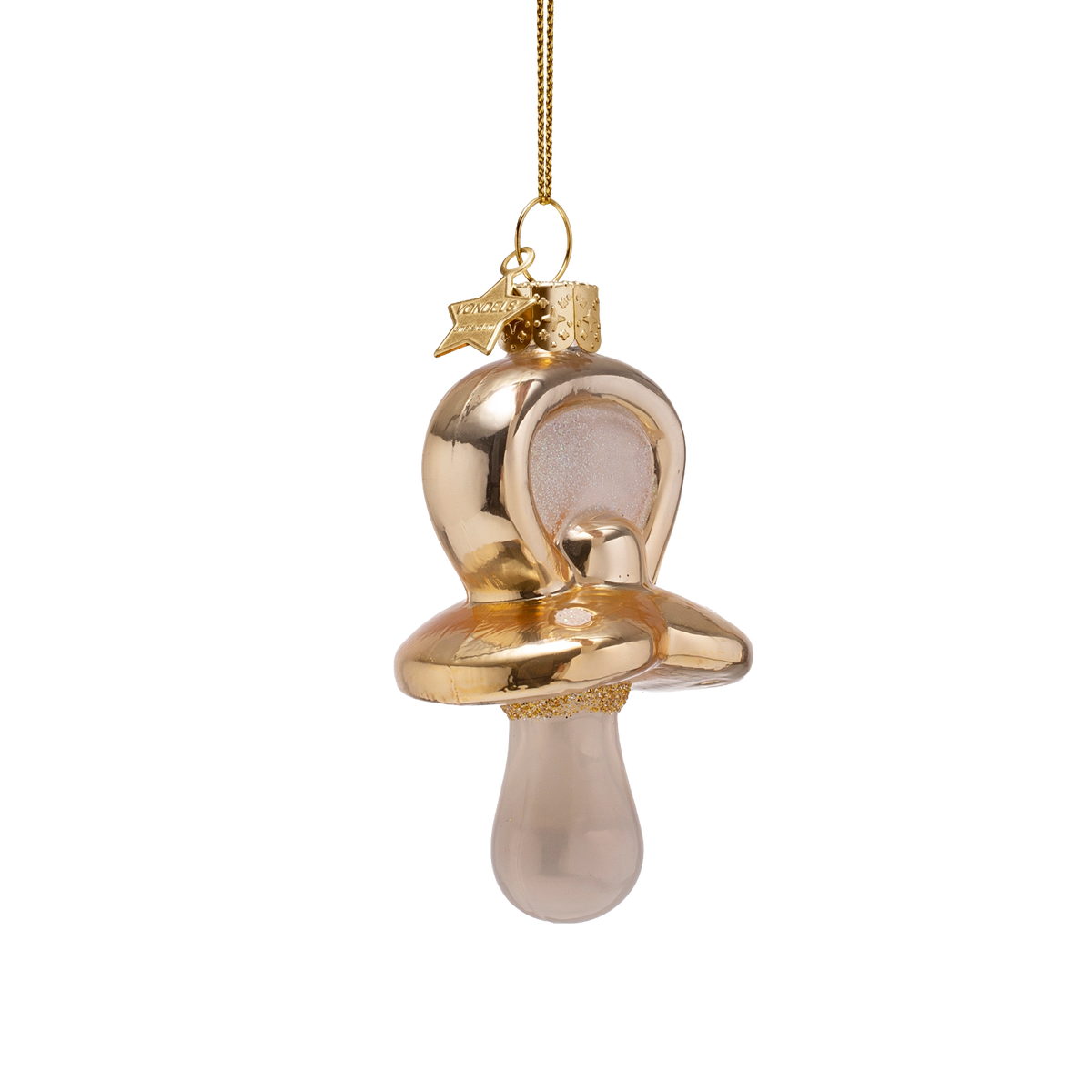 Kerst Ornament Gouden Fopspeen - Vondels