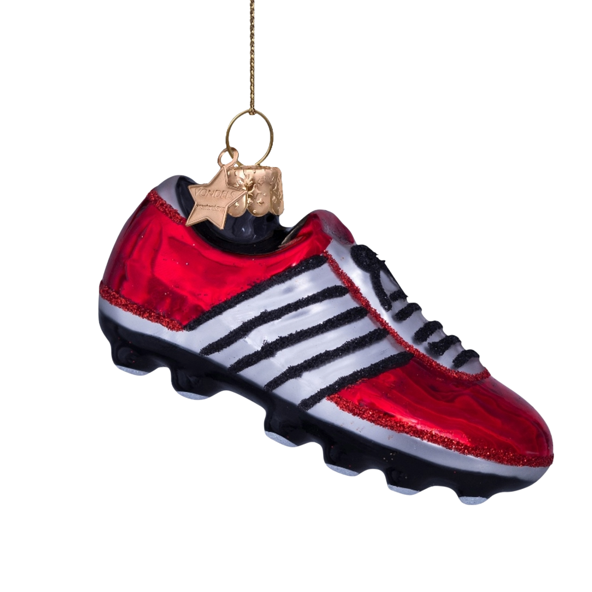 Christmas Ornament Football Boot Red - Vondels