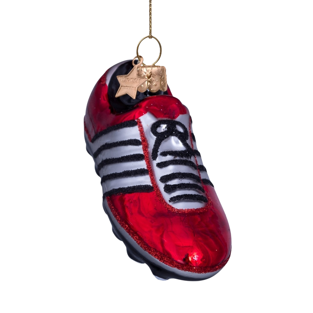 Christmas Ornament Football Boot Red - Vondels