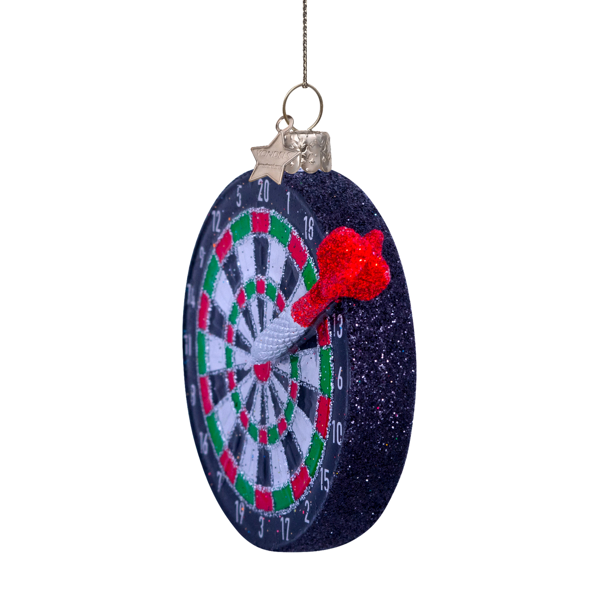 Christmas Ornament Dartboard Black - Vondels