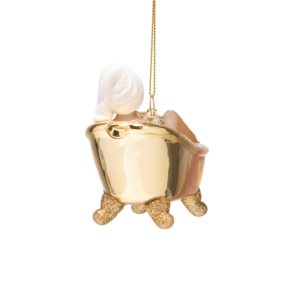 Christmas Ornament Woman in Golden Bath - Vondels