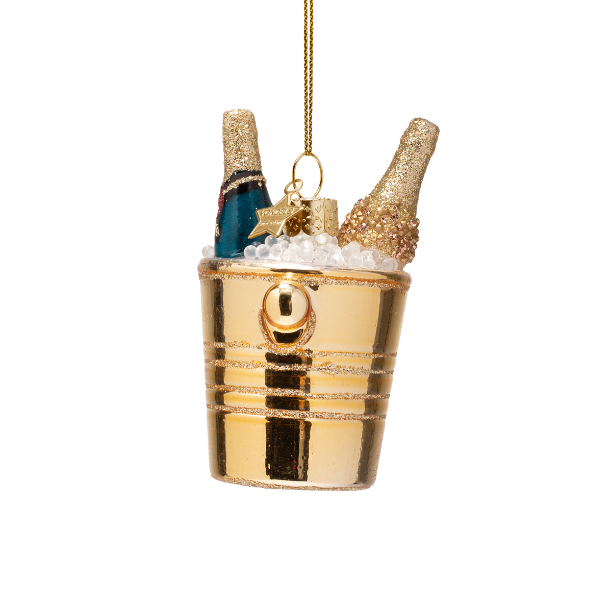 Christmas Ornament Champagne Cooler with Bottles - Vondels