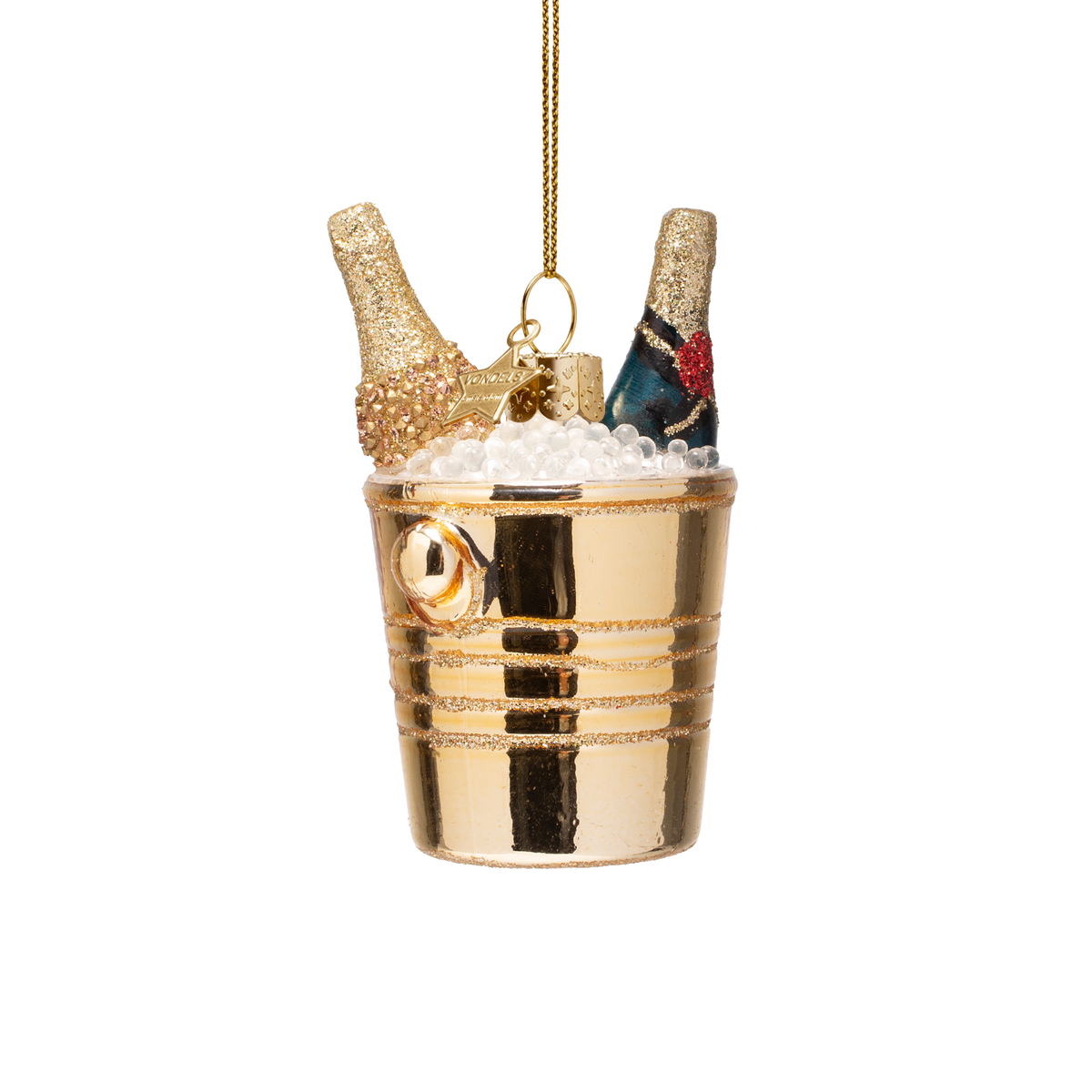 Christmas Ornament Champagne Cooler with Bottles - Vondels
