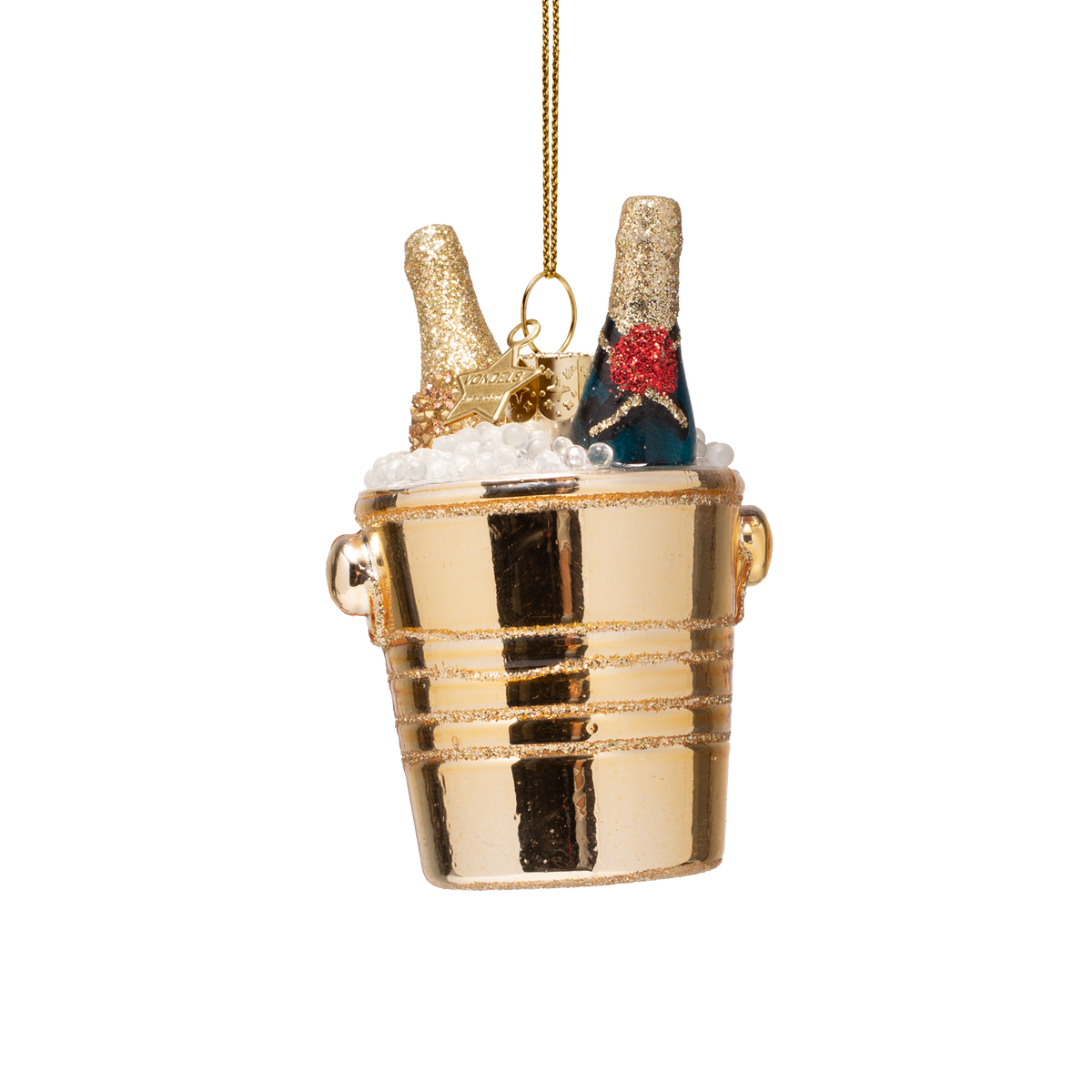 Christmas Ornament Champagne Cooler with Bottles - Vondels