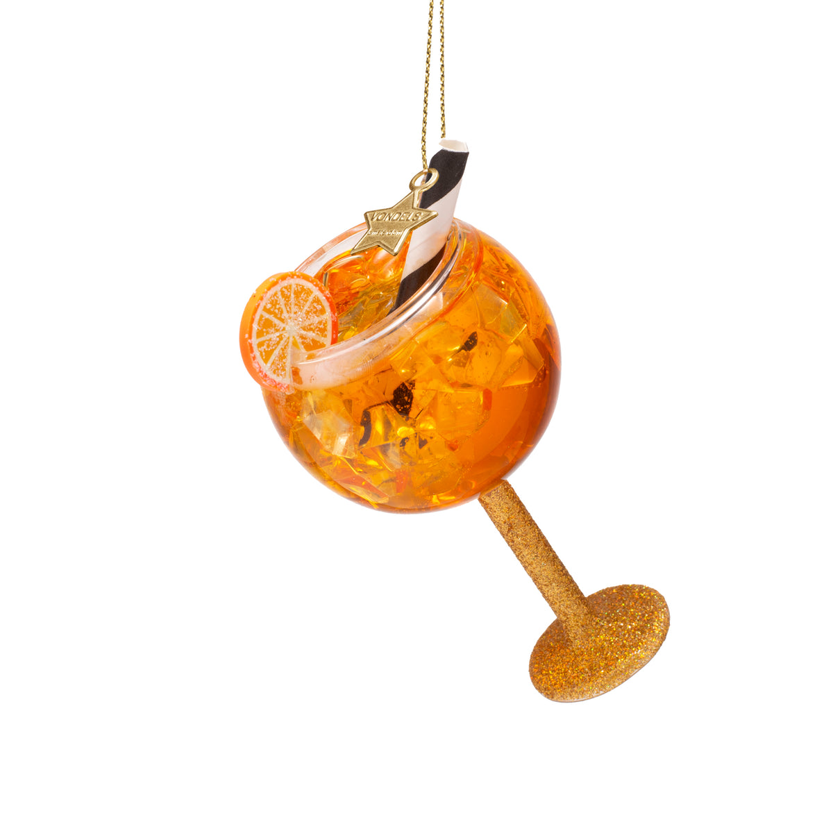 Kerst Ornament Oranje Spritzer – Vondels