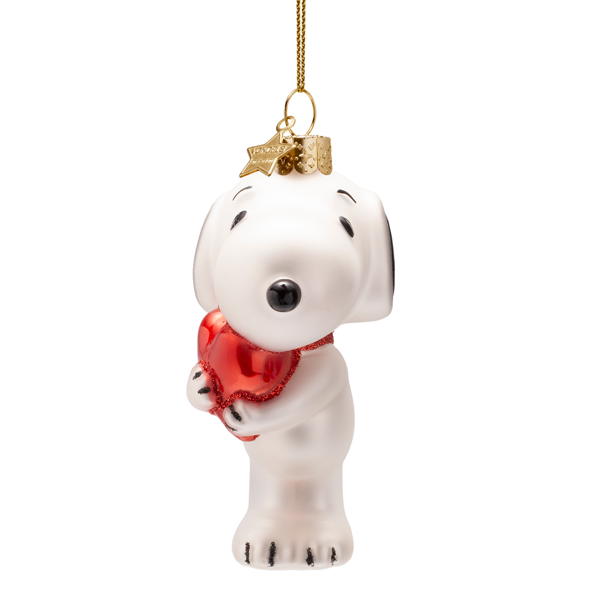 Christmas Ornament Snoopy with Heart - Vondels