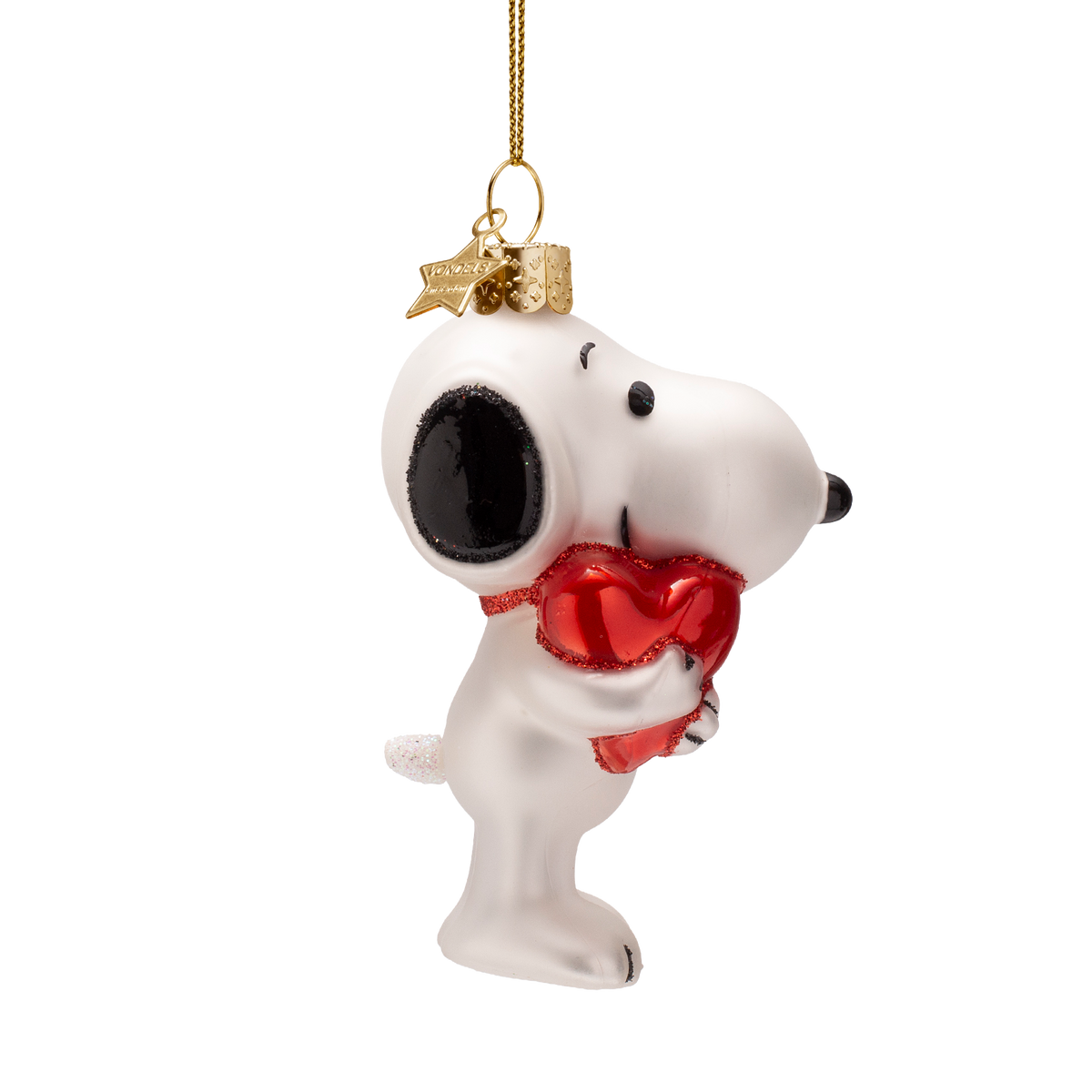 Christmas Ornament Snoopy with Heart - Vondels