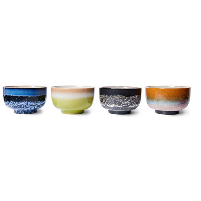 Noodle bowls Groovy (Set of 4) - HKLiving