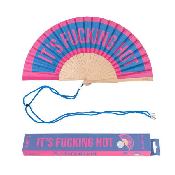 Waaier It’s Fucking Hot Roze/Blauw - Fisura