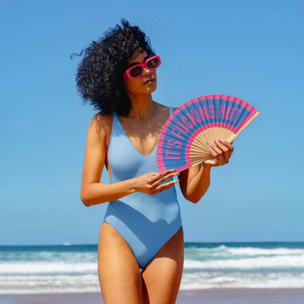 Waaier It’s Fucking Hot Roze/Blauw - Fisura