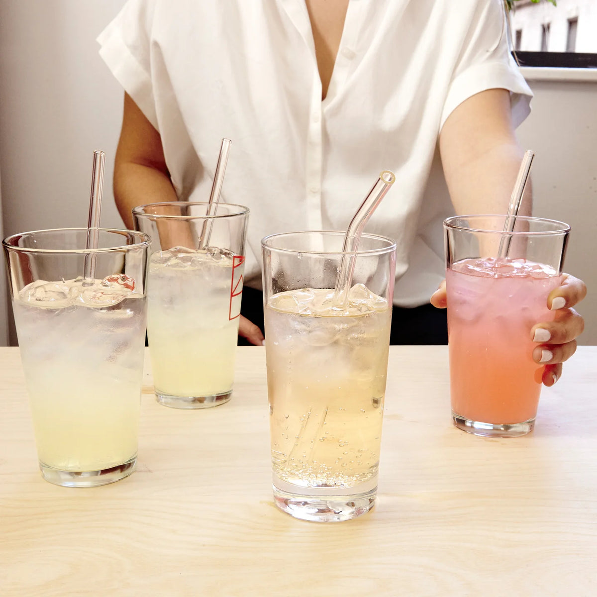 Trinkhalme aus Glas – Kikkerland 