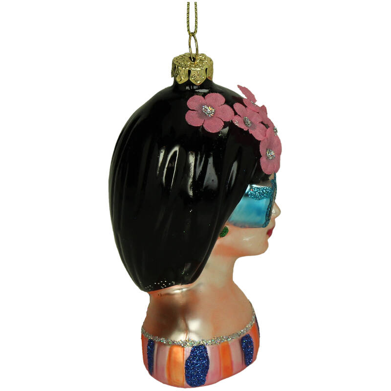 Christmas Ornament Lady Fashion Blue Glasses – Kersten