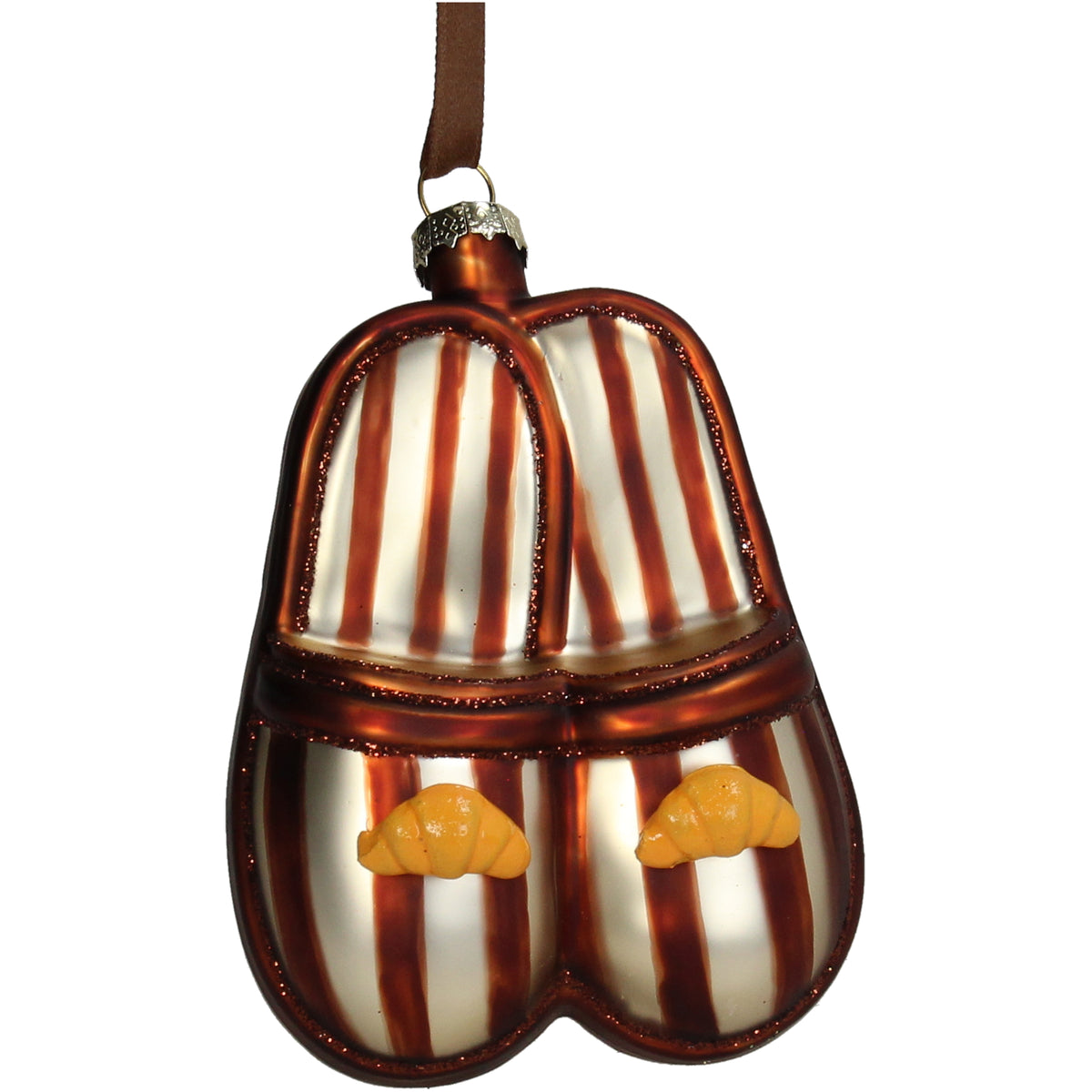Christmas Ornament Croissant Slippers - Kersten