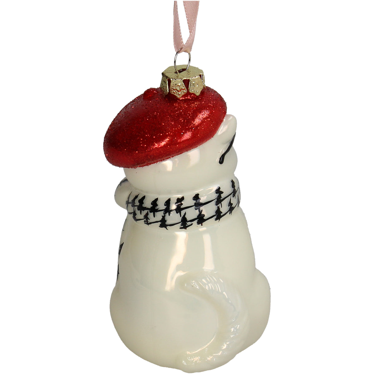 Christmas Ornament Cat with Coffee - Kersten