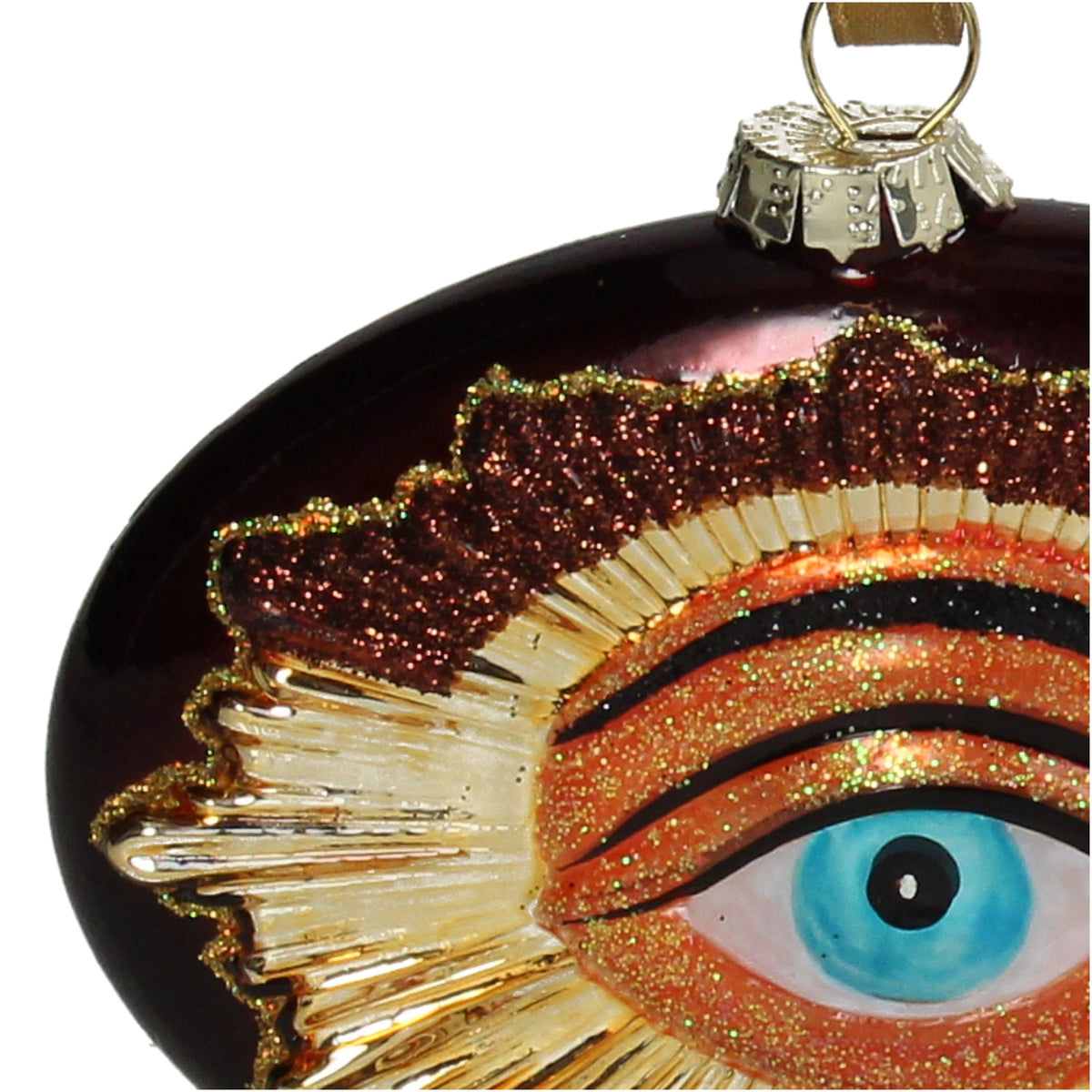 Kerst Ornament Oog Paars - Kersten