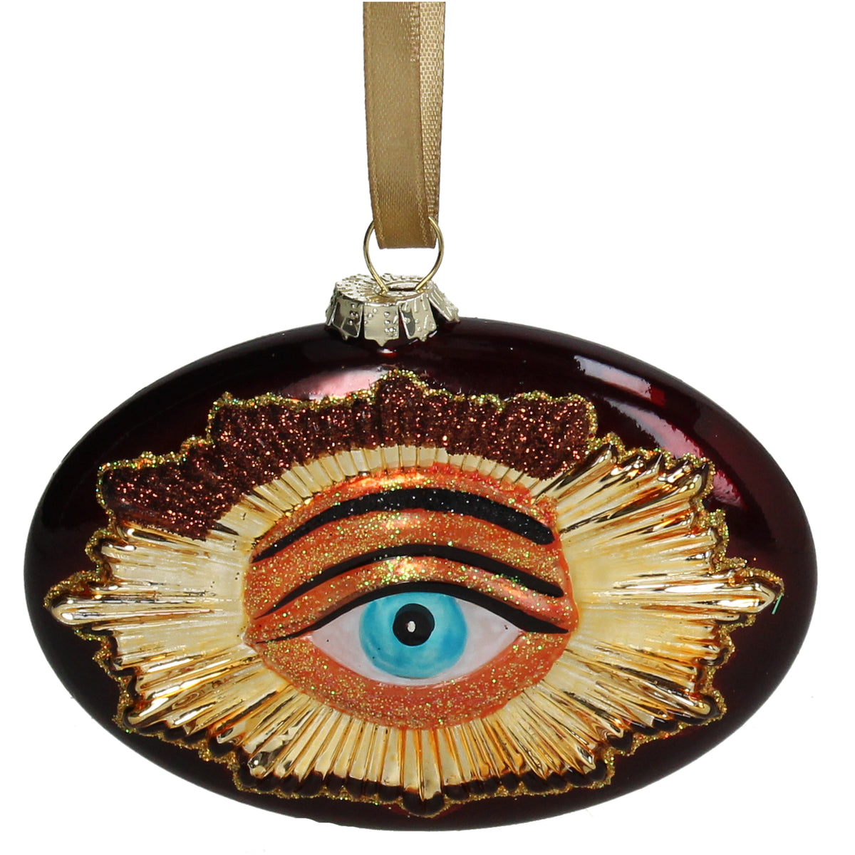 Kerst Ornament Oog Paars - Kersten