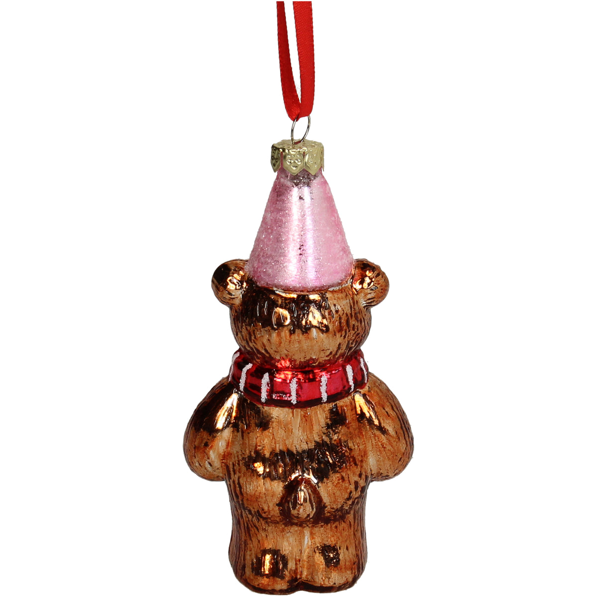 Christmas Ornament Bear with Party Hat - Kersten