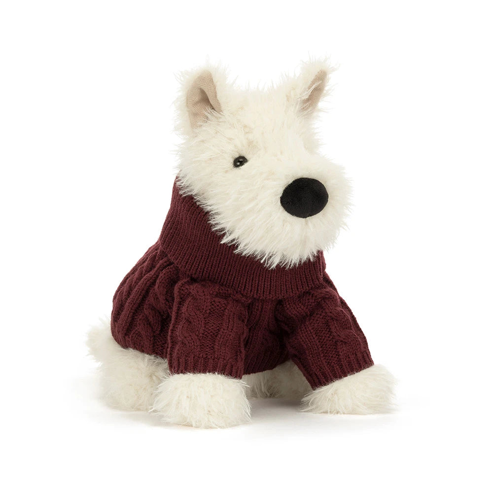 Knuffel Munro Scottie Dog Winter Jumper - Jellycat