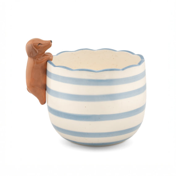 Pflanztopf Guckender Dackel – Sass & Belle