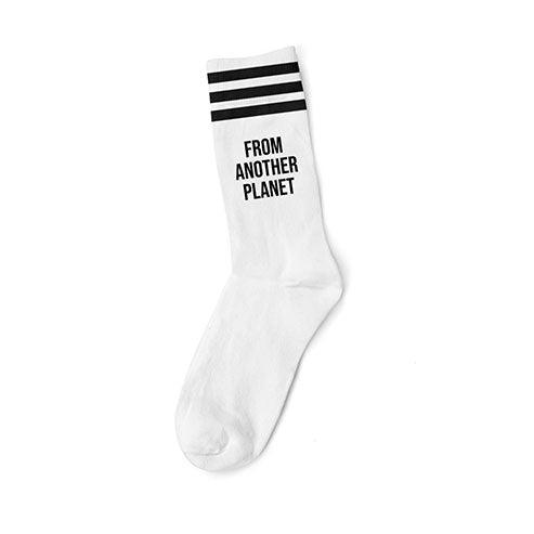Von einem anderen Planeten weiße Socken