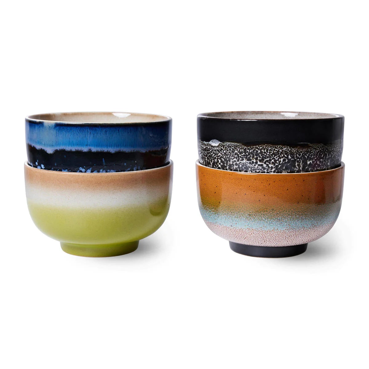 Noodle bowls Groovy (Set of 4) - HKLiving