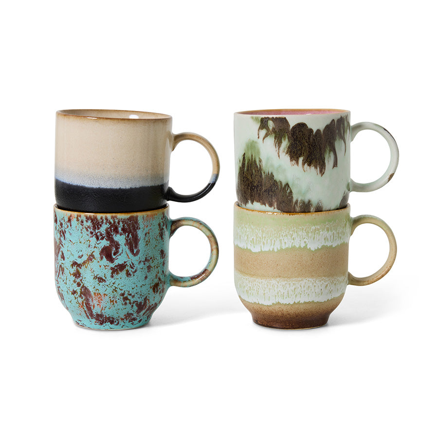 Mugs Café Abstract – HKliving (Set of 4)