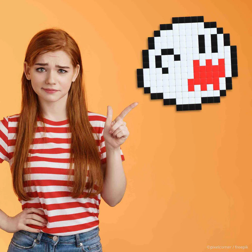 Bausatz Pixel Art Boo Super Mario - Pixel Corner