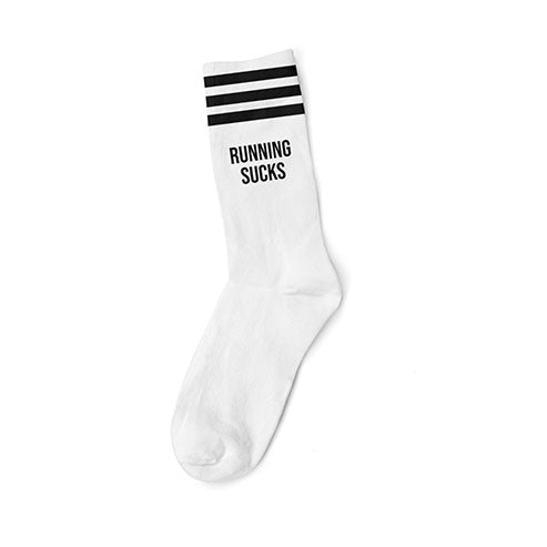 Socks Running Sucks White - Mothersocker