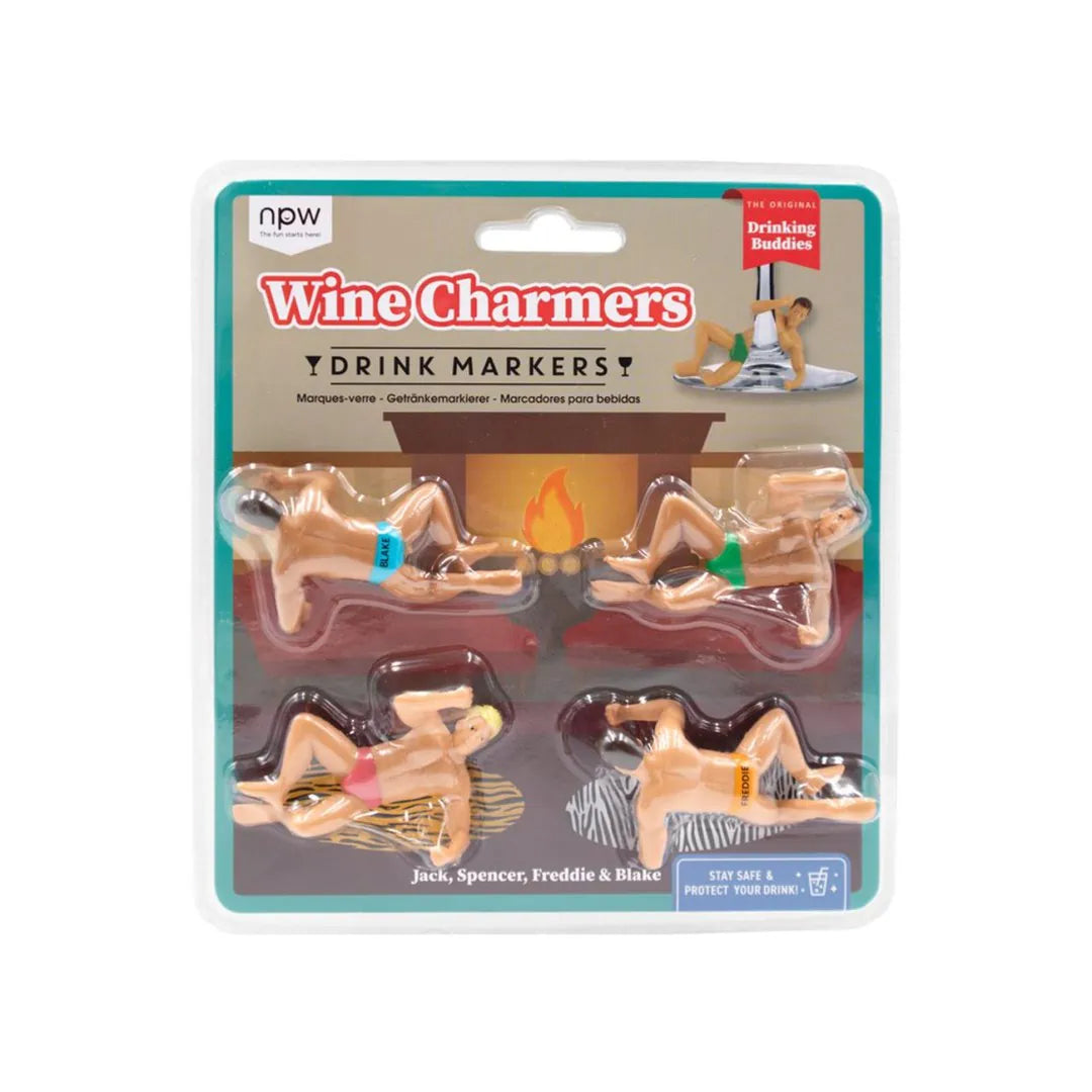 Glasdeko Wine Charmers Drinking Buddies - NPW