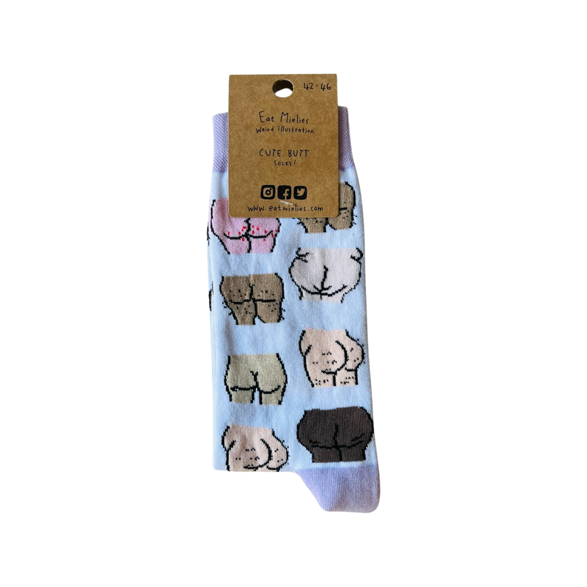 Socks Cute Butt - Eat Mielies