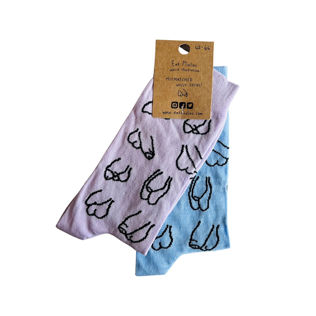 Socks Mismatched Willy - Eat Mielies