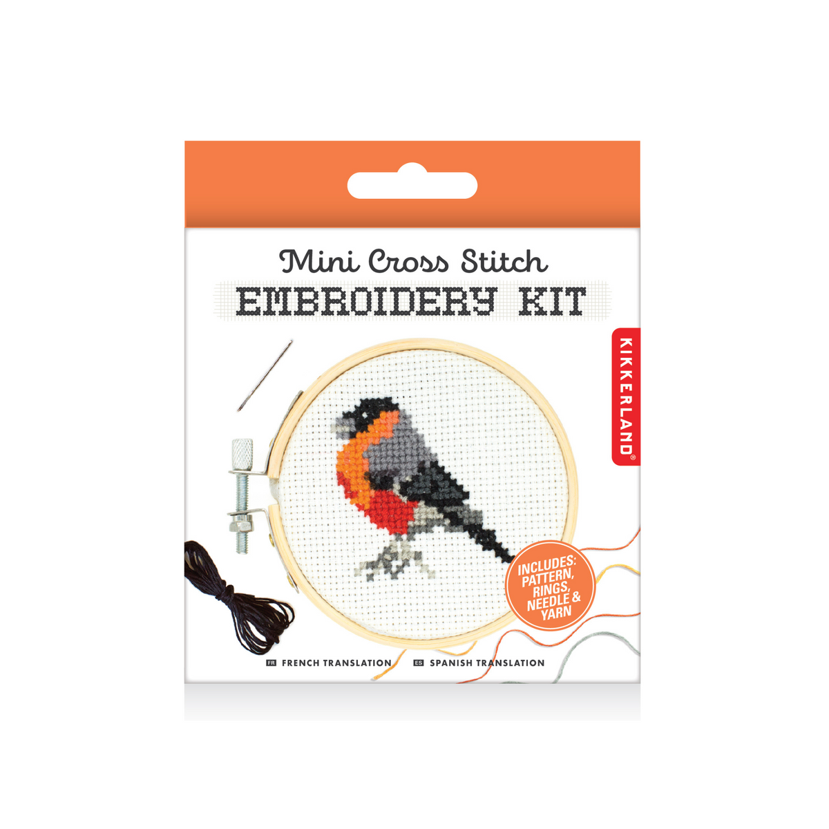 Mini-Stickset Kreuzstich-Vogel – Kikkerland 