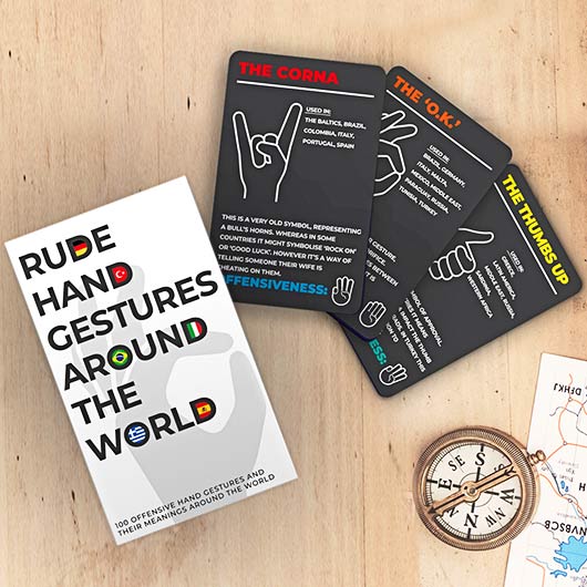 Rude Gestures Around The World Cards - Gift Republic