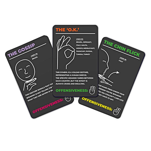 Rude Gestures Around The World Cards - Gift Republic